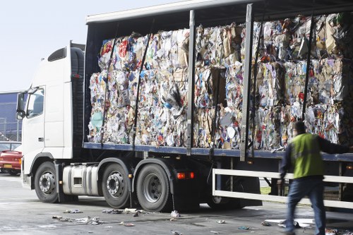 Commercial skip for hire in Mayfair business district