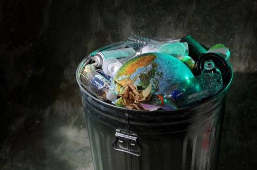 Home renovation project utilizing a skip for waste disposal
