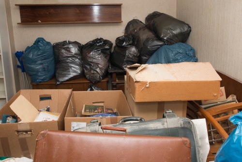 Mayfair street with a skip for hire